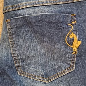 Baby Phat Stretch Boot Cut Jeans Sz 9 Silver Label